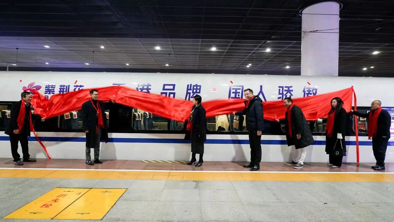 第二列“紫荆花号”高铁深圳开行：全新“加速度”，新年新启航