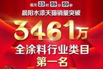 晨阳水漆两年蝉联双十一品类第一，涂料行业格局再洗牌！