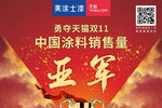 &ldquo;双11&rdquo;涂料类销量TOP2，美涂士&ldquo;健康墙&rdquo;服务+探索涂装未来！