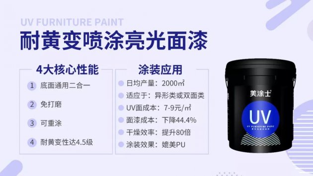 王牌登场！底面通用二合一、免打磨的UV喷涂面漆